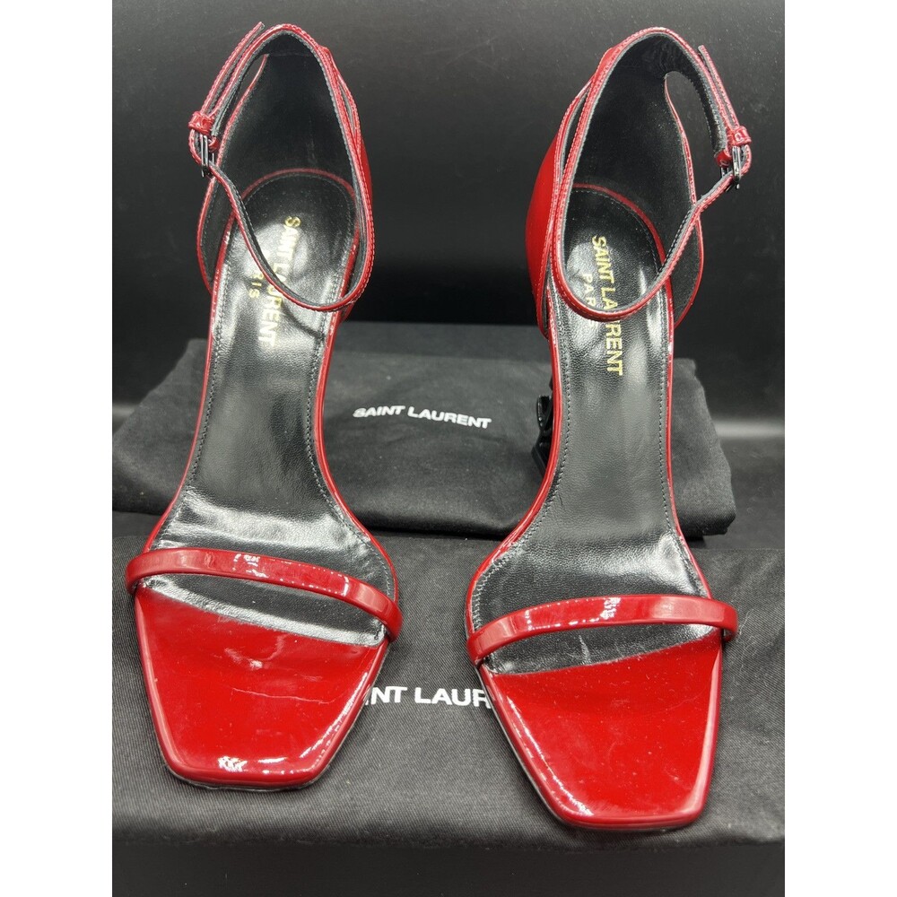 Saint Laurent Red Opyum Heels YSL EUR 37 / US Women’s Size 7 - Picture 6 of 16
